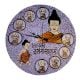 Handcrafted Lippan Art Buddha Wall Clock